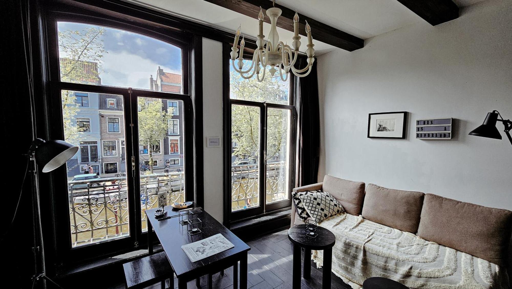 The Black Beauty Private Studio With Canal View From 1799 Amsterdam Zewnętrze zdjęcie
